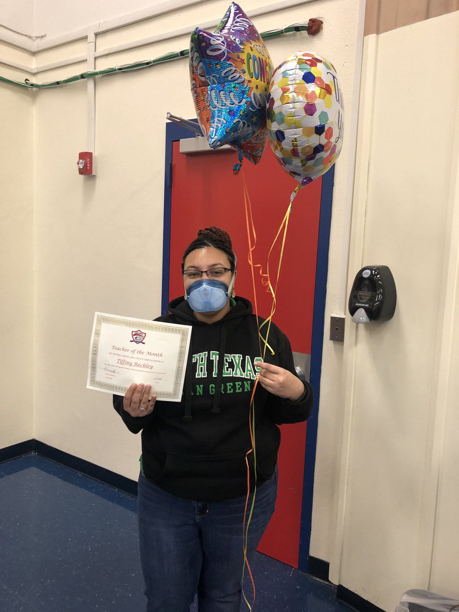 Congratulations to our staff and teacher of the month:  Ms. Williams and Ms. Reckley!