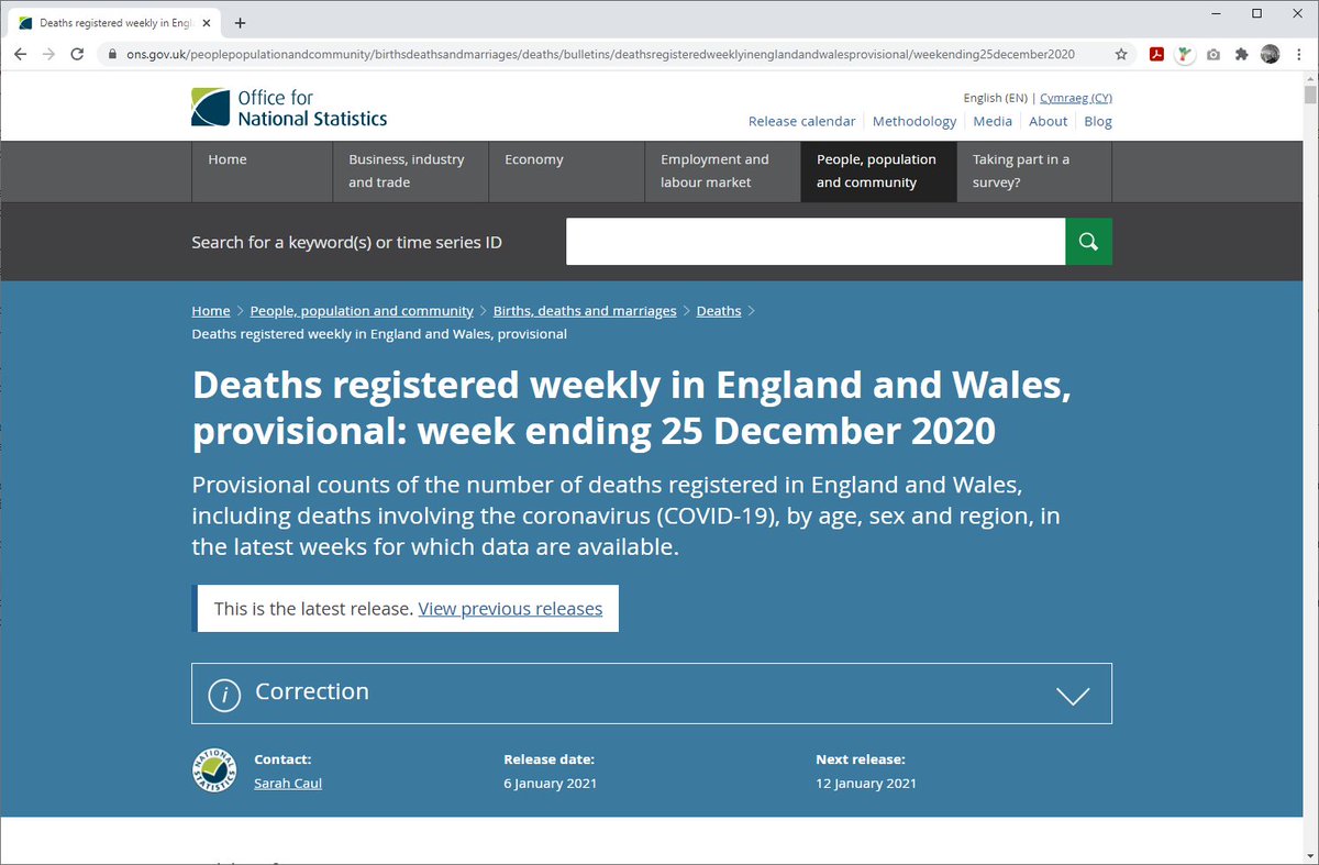 If you are using the ONS + PHE data to assess excess deaths that are happening *now* you are using the wrong data because of lags. The impact of this surge will only become apparent in future data from the ONS + PHE. If anyone has told you to study it now they are wrong! 9/10