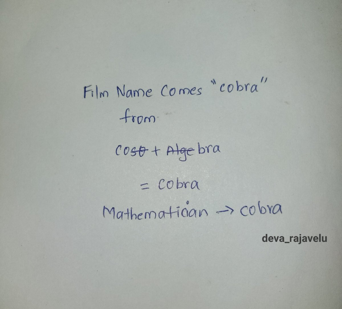 Deva_Rajavelu's tweet photo. @AjayGnanamuthu #CobraTeaser #Cobra #ChiyaanVikram https://t.co/hw5fxbD3dA