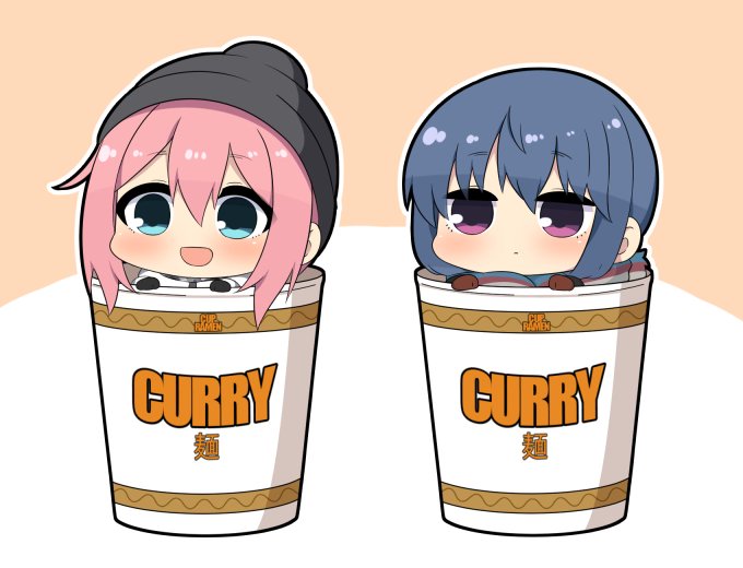「closed mouth cup ramen」 illustration images(Latest)