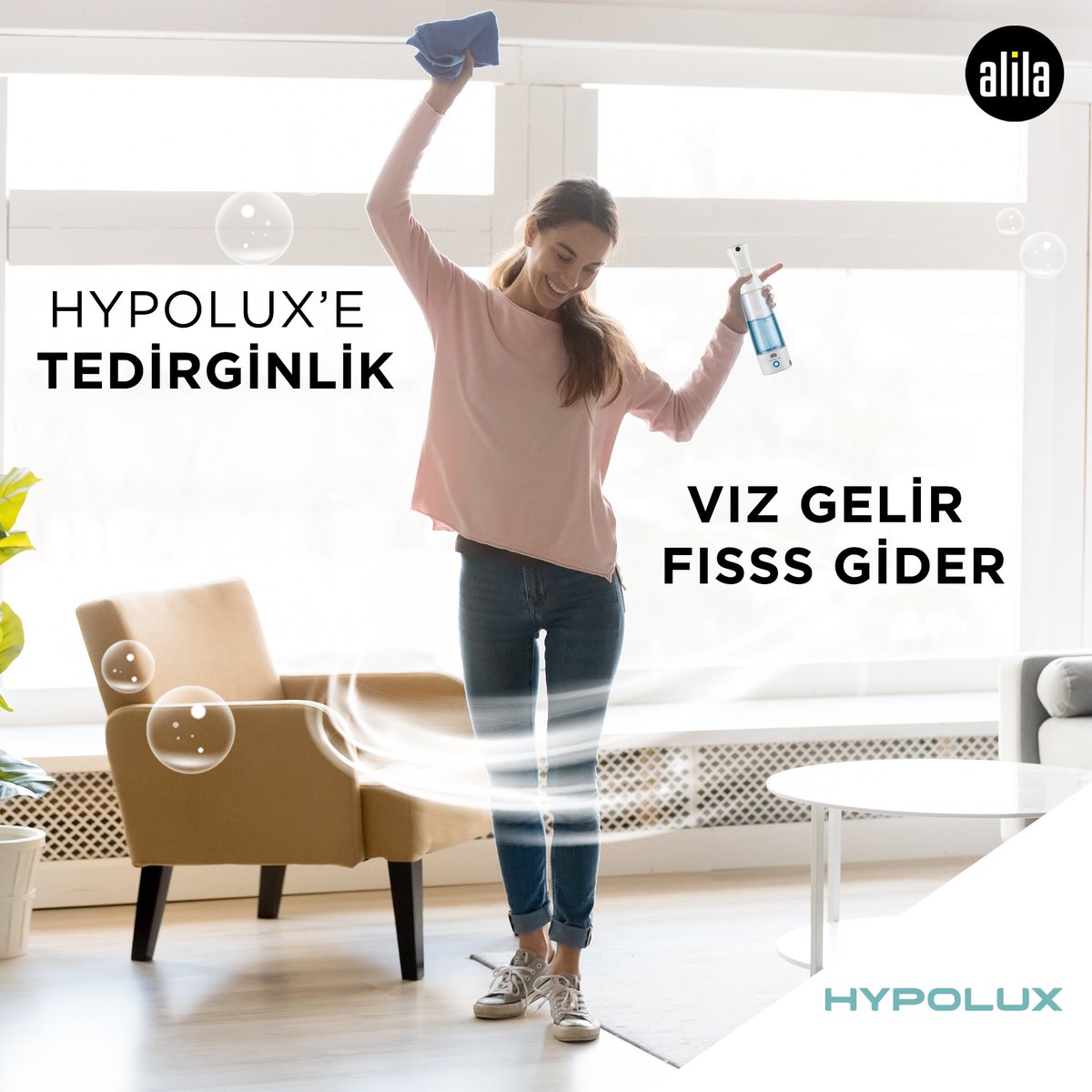 Hypolux’le ortamın hijyeninden emin olun, hayatın keyfini çıkarın. 💫

#Alila #Hypolux #VızGelirFısGider #Hijyen #Temizlik #Dezenfektan