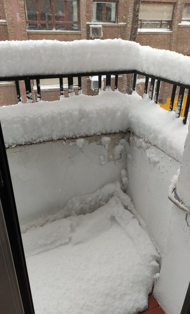 Chamberí está mañana ❄️❄️
#madrid