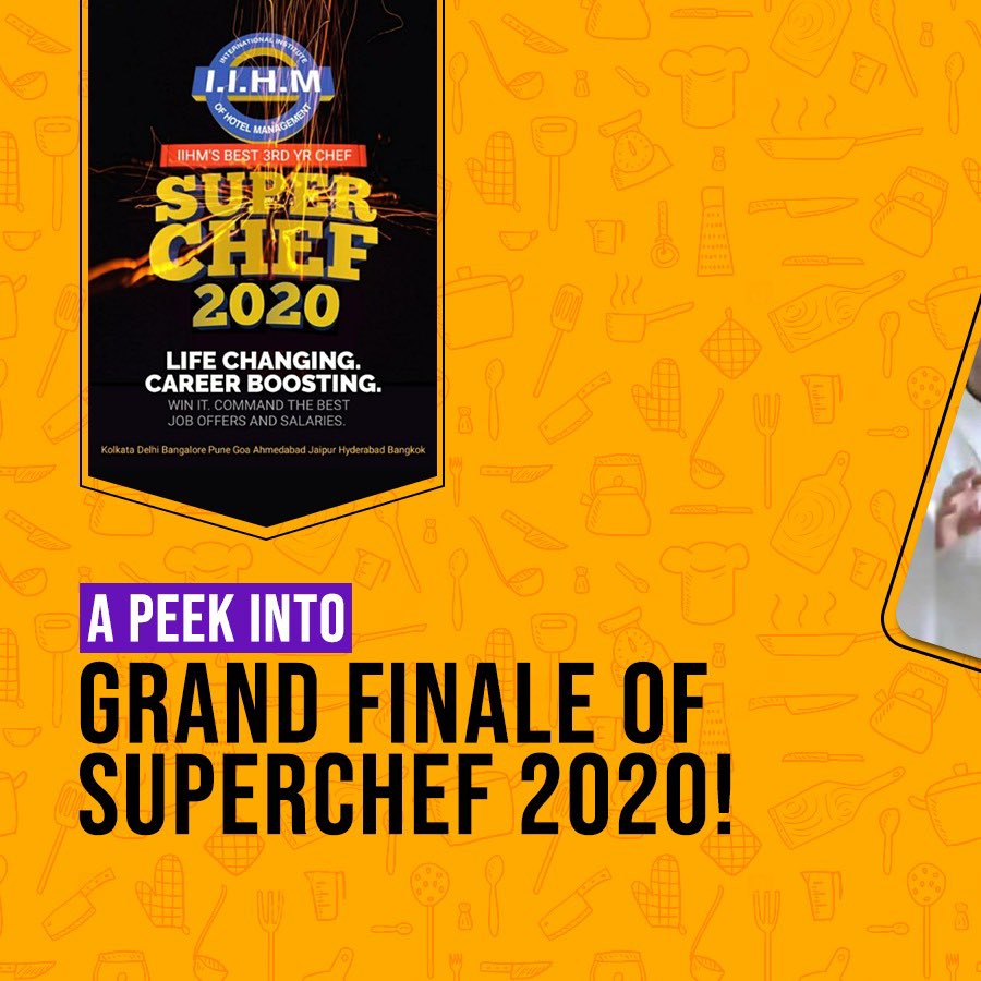 iihmahmedabad's tweet photo. IIHMHOTELSCHOOL: The SUPER CHEF Finale was nothing less than an extravaganza! With top chefs battling their ladles to win the title of Super Chef 2020, here’s an insider sneak peak of this exciting event! 

#SuperChef2020 #SuperChefWinner #CulinaryCorridor #KitchenCorridor..... https://t.co/W5t1WXZQb6