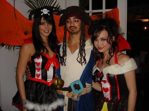 Jashley together on dates and at a Halloween party.