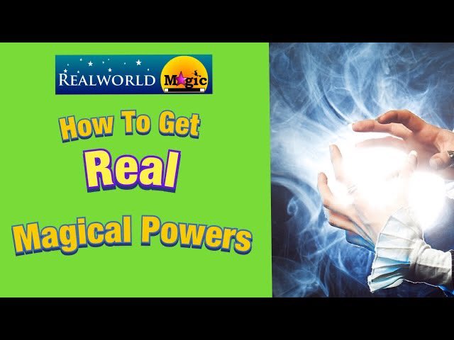 How to get real magical powers!
youtu.be/snA9wgLo4s8