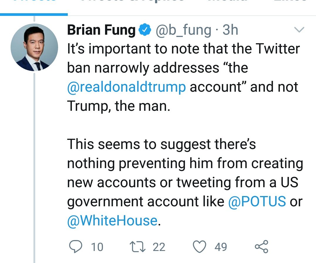 2. Fung cont. Tweets were captured earlier tonight (1/8) for time reference.
