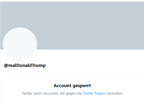 SchwarzDevelop's tweet photo. Hihihi, ich kann mich einfach nicht sattsehen😍
Und ja, Hausrecht ist Hausrecht und Nutzungsbedingungen sind nunmal Nutzungsbedingungen. Keine Ausnahmen 🙃
Mein Dank an @TwitterSafety 🤘
#TrumpBanned #POTUS https://t.co/to4eyomzAI