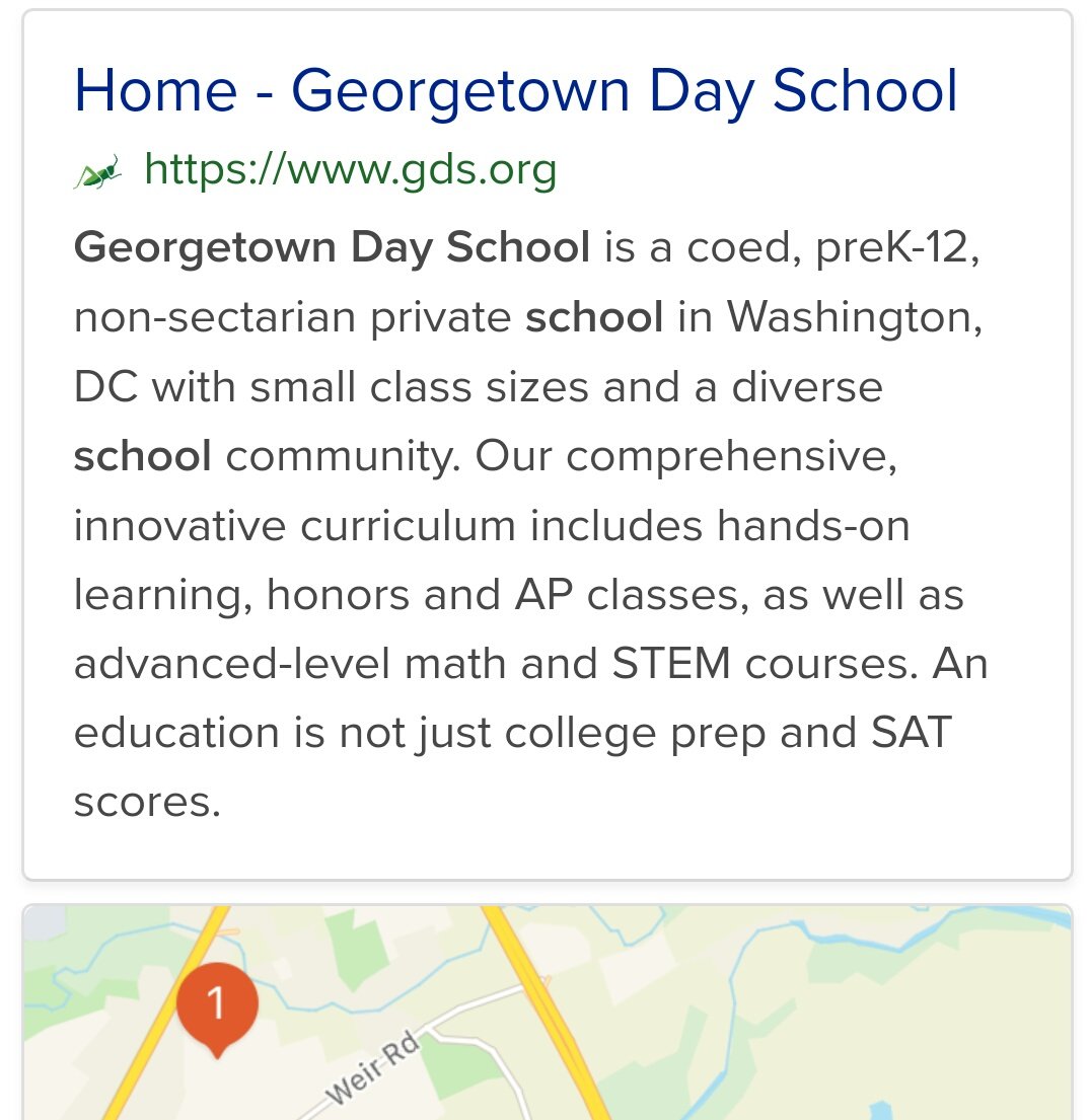 7. He attended very nice schools, especially Georgetown Day School (private) in DC. Very expensive at today's prices.