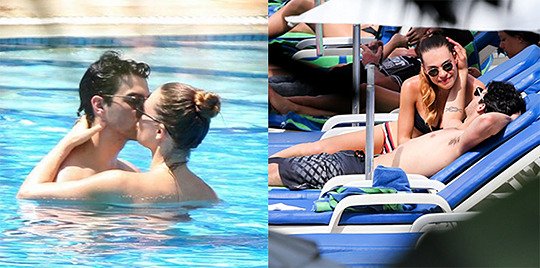 Joe and Blanda (Janda) were always together, as she followed him on tour with the Jonas Brothers. When she wasn’t following him, he sent her flowers (1st picture).