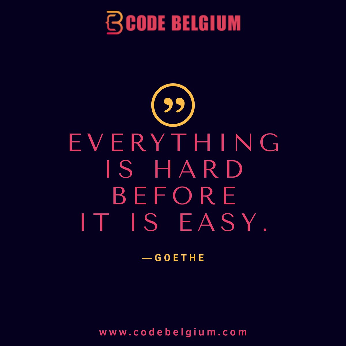 CodeBelgium's tweet image. Everything is hard before it is easy - Goethe

Join Remote Software Engineering Program.

Visit: codebelgium.com

#fullstackdeveloper #softwareengineering #coding #codingbootcamp #programming #learntocode #learnnewskills #newnormallearning #achieveyourdream
#codebelgium
