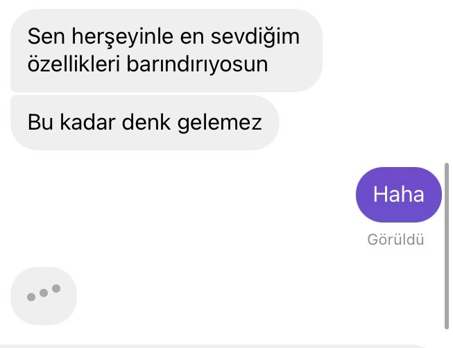 Güzel mesajlara olan tepkim ektedir