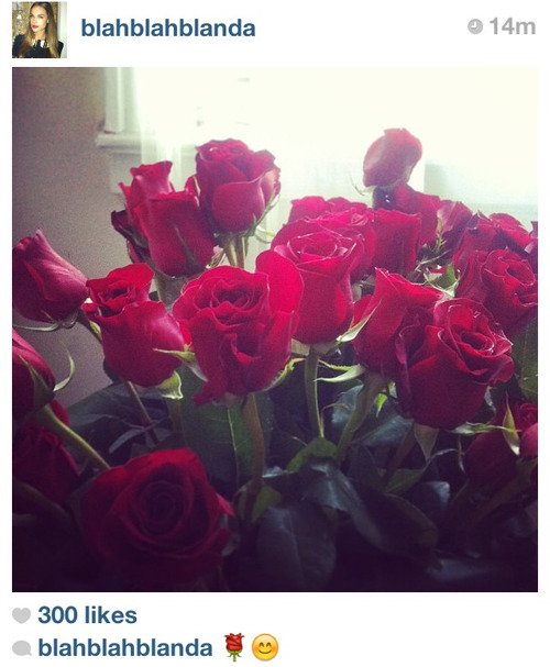 Joe and Blanda (Janda) were always together, as she followed him on tour with the Jonas Brothers. When she wasn’t following him, he sent her flowers (1st picture).