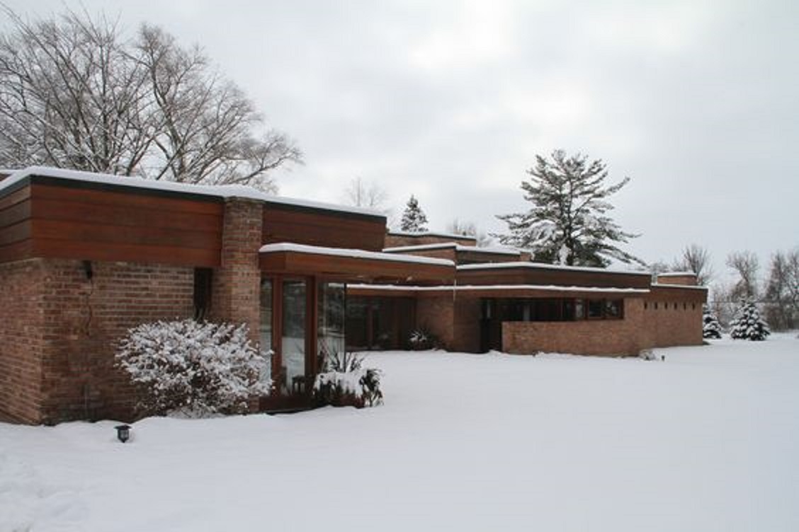 Maria 100x100masterhouses Frank Lloyd Wright Houses In Snow Charles Dorothy Manson House Wi 1941 Muirhead Farmhouse Il 1950 Eppstein House Mi 1953 Penfield House Ohio 1955 American Classics Charles Ives