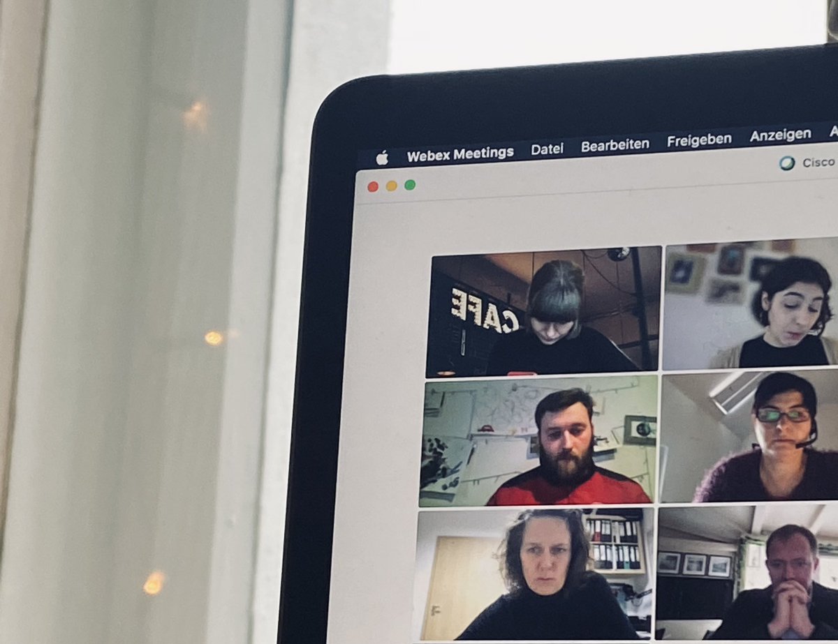 RSchererz's tweet photo. Samstags im (WebEx)-Café. #programmwerkstatt https://t.co/m4xEbPGfxW