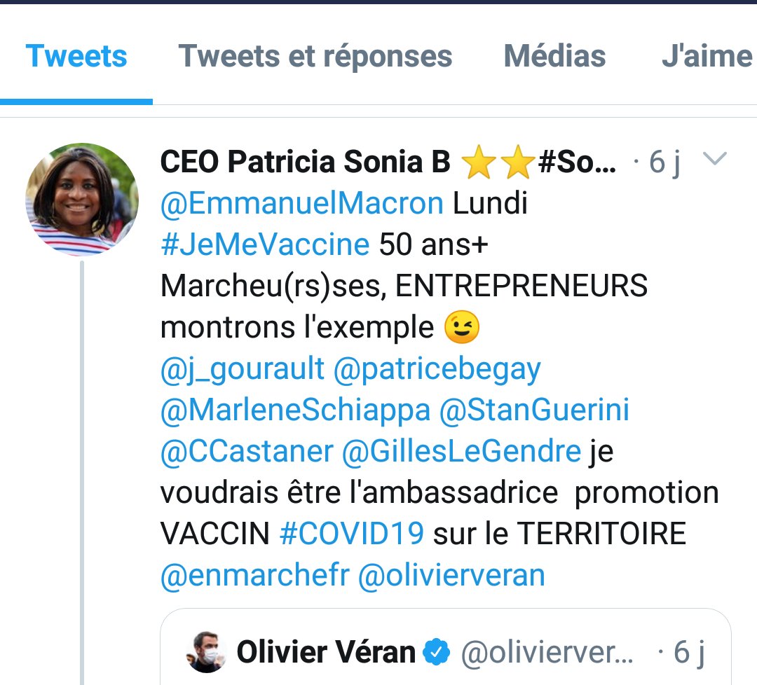 SoniaBEKO's tweet photo. #CODIV_19
#Vaccination 💉
#GrandeCauseNationale
🤩 C'est fait, aujourd'hui à 9h35 à Paris
#JeSuisVaccinée et #VOUS 😉
Le #Vaccin I C'est SIMPLE désire et tu l'auras !
MERCI à la superbe équipe qui m'a vacciné, INDOLORE, par le chef Service Hôtel Dieu Dr BATTEUX et Mme BAHIJA 👍🏼 https://t.co/YxPOObemM9