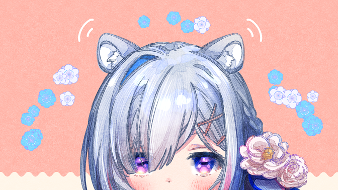 天音かなた 「ハム耳かなたん(静画ver) #かなたーと 」|壱十九 / illustratorのイラスト