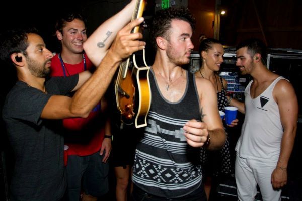 3rd picture: It was rumored, by Oceanup, that Joe had a sextape with Blanda Eggenschwiler coming out. The entire Jonas group of friends made fun of it on Twitter.