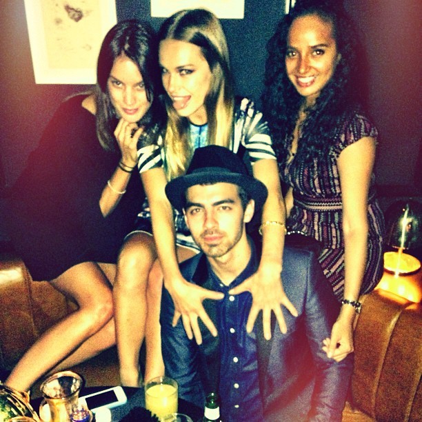 3rd picture: It was rumored, by Oceanup, that Joe had a sextape with Blanda Eggenschwiler coming out. The entire Jonas group of friends made fun of it on Twitter.