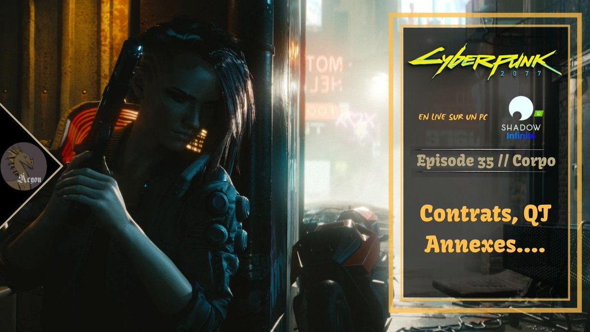 AegonDurNehViir's tweet photo. Je serais en LIVE vers 13h30 et 20h pour finir les quêtes jaune de #Cyberpunk2077 sur la config PC : #ShadowInfinite
Le live est meilleur pour discuter
Twitch https://t.co/aeYfb5Ccq1 Youtube https://t.co/S4F3zs3RbC
#cloudcomputing #cloudgaming #shadowpc #TeamShadow https://t.co/VUkktBLfLJ