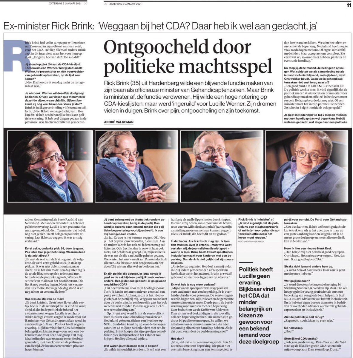 BrinkRick85's tweet photo. Veel mensen vroegen mij in de afgelopen periode wat ik vind van de keuzes die zijn gemaakt door het @cdavandaag  bestuur. Ik besloot mijn verhaal te doen, vandaag in de @De_Stentor ! #Politiek https://t.co/dTgfqlXX6W