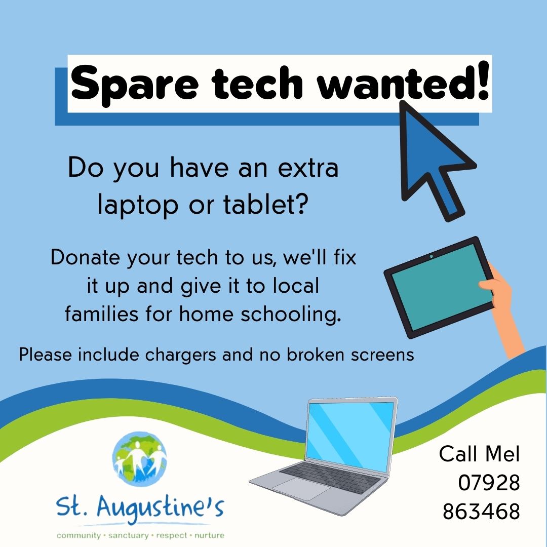 We're committed to tackling digital poverty💻 
Many families do not have access to technology and struggle with home schooling in their 2nd language ✏️
Can you help donate spare tech and make a difference to a family in Calderdale?
Call Mel for times (07928863468) &amp; please share