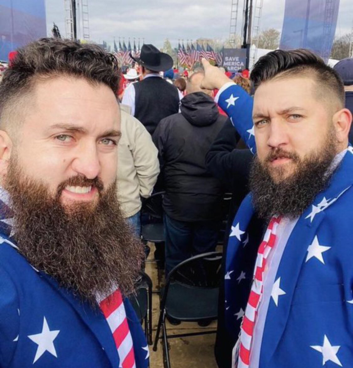 Geordan and Nace Roberts are the owners of the Elephant Room in Oklahoma City. They are so far gone, as the partook in an insurrection, they posted that antifa was breaking windows... 