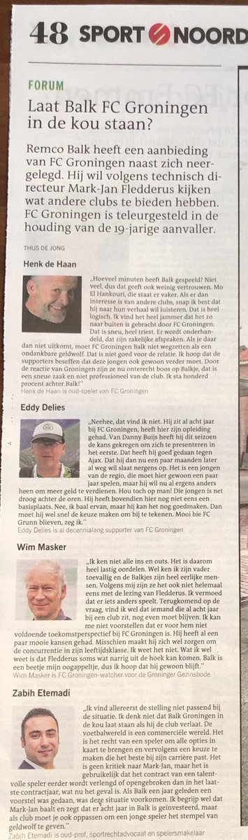 PeterOostenVan's tweet photo. Waarom zet @fcgroningen (lees @Fleddie ) #RemcoBalk zo weg? Waarom moet dit alles via de media? Kan me voorstellen dat Balk er nu wel klaar mee is en sowieso weg wil. Ben het overigens eens met de reacties van @henky007 , @wim_masker en #Etenadi https://t.co/vu3ovPW8fJ