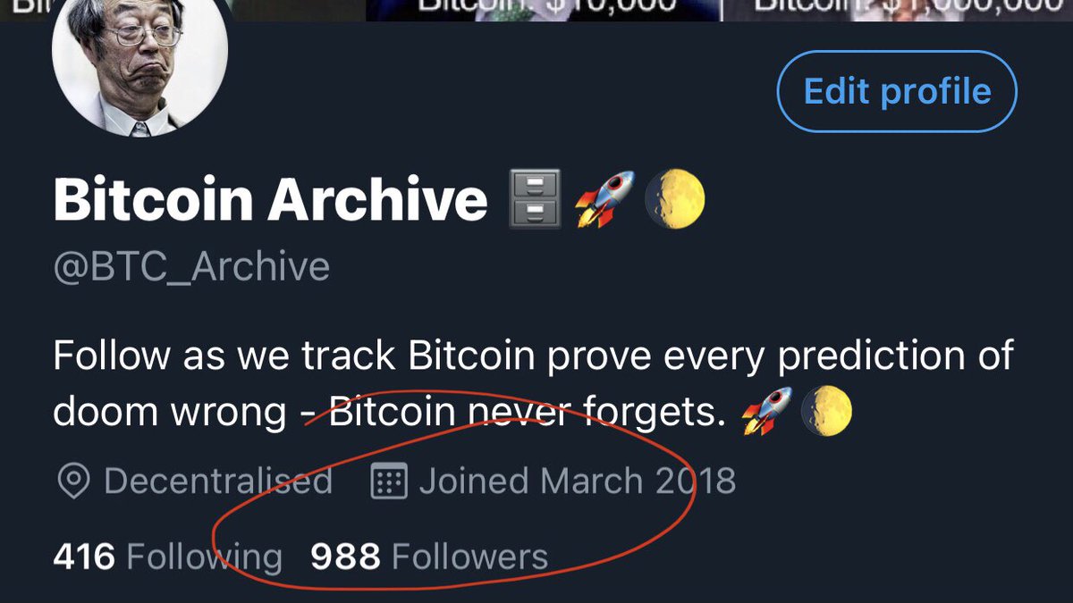 Can I get a RETWEET to get to 1000 followers? #Bitcoin #BTC