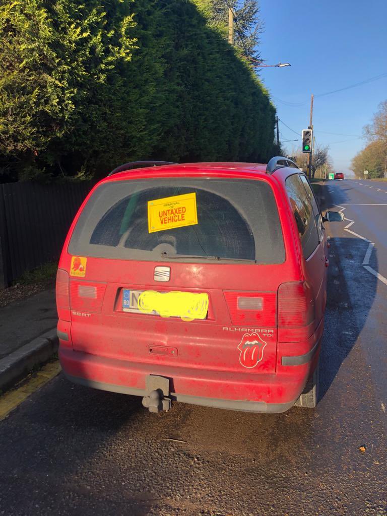 Another seizure this time no tax on a foreign registered car. If your living and working in the UK see gov.uk/importing-vehi… for more details.