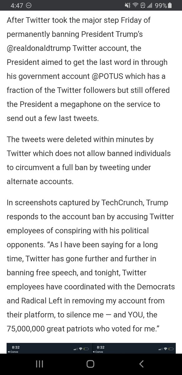 mandashakes's tweet photo. @RudyGiuliani It didn't stop him from getting on the POTUS account and throwing a fit before Twitter deleted them with in minutes because they knew he was going to do it. https://t.co/cEzqd69sAZ
