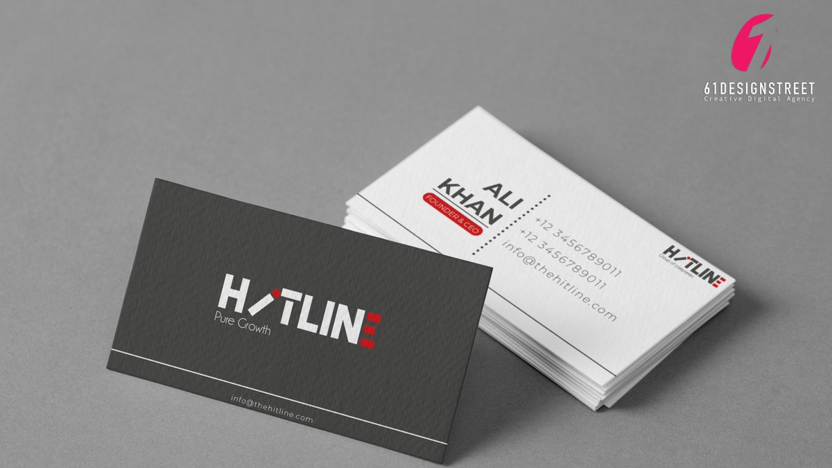 61_Designstreet's tweet photo. Presenting the #Logo &amp; #VisitingCard #Design of one our clients Ali Khan.
#Concept &amp; Design of Logo  developed by @61DesignStreet
Reach out to us! We are just a click away.
Email: info@61designstreet.com
Web: https://t.co/rQ369ipGyZ
#branding #designagency #design #graphicdesign https://t.co/rXk6FaWm3M