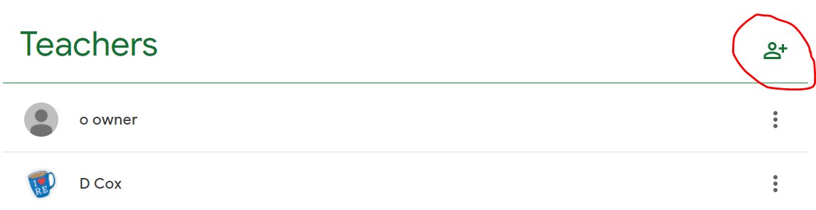 If you have support from a colleague such as a TA with a student then add them as a student (so they can see the work being set for that student) OR as a co-teacher so they can see the work the student as done
