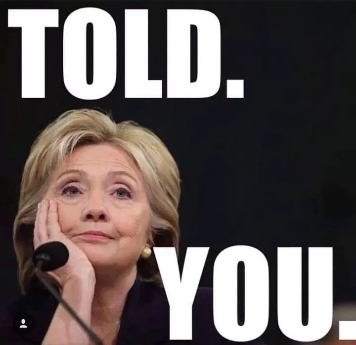 teelawon4ever's tweet image. #Melania Nobody has more of a right to say "I told you so" than Hillary Clinton.  Remember how they vilified her for her "deplorable" comment..?? Turns out, she was 100% correct.....!!