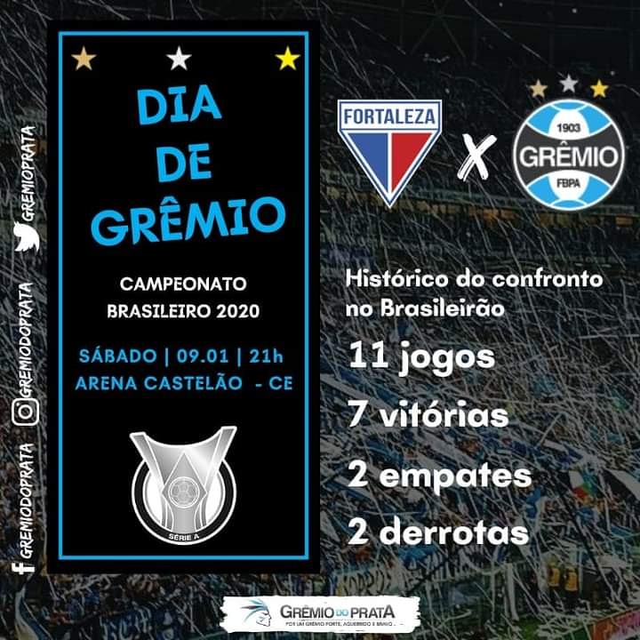 gremioprata's tweet photo. É #DiaDeGrêmio!!! A partir das 21h o tricolor gaúcho encara o Fortaleza pela vigésima nona rodada do #Brasileirao2020

#gremiodoprata
#forteaguerridoebravo https://t.co/agDbRLU20h
