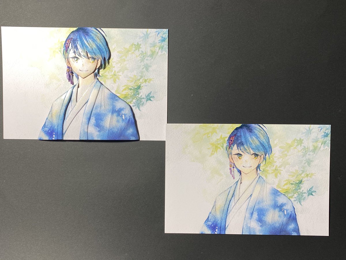 だんで イラストを立体にする人 ソラコさん Solaco の素敵な水彩イラスト 光 をシャドーボックスの技法で立体化しました 水彩の滲みや繊細な色彩を活かすために背景には敢えて手を入れず キャラクターのみを細かい部分までしっかり丁寧に作り