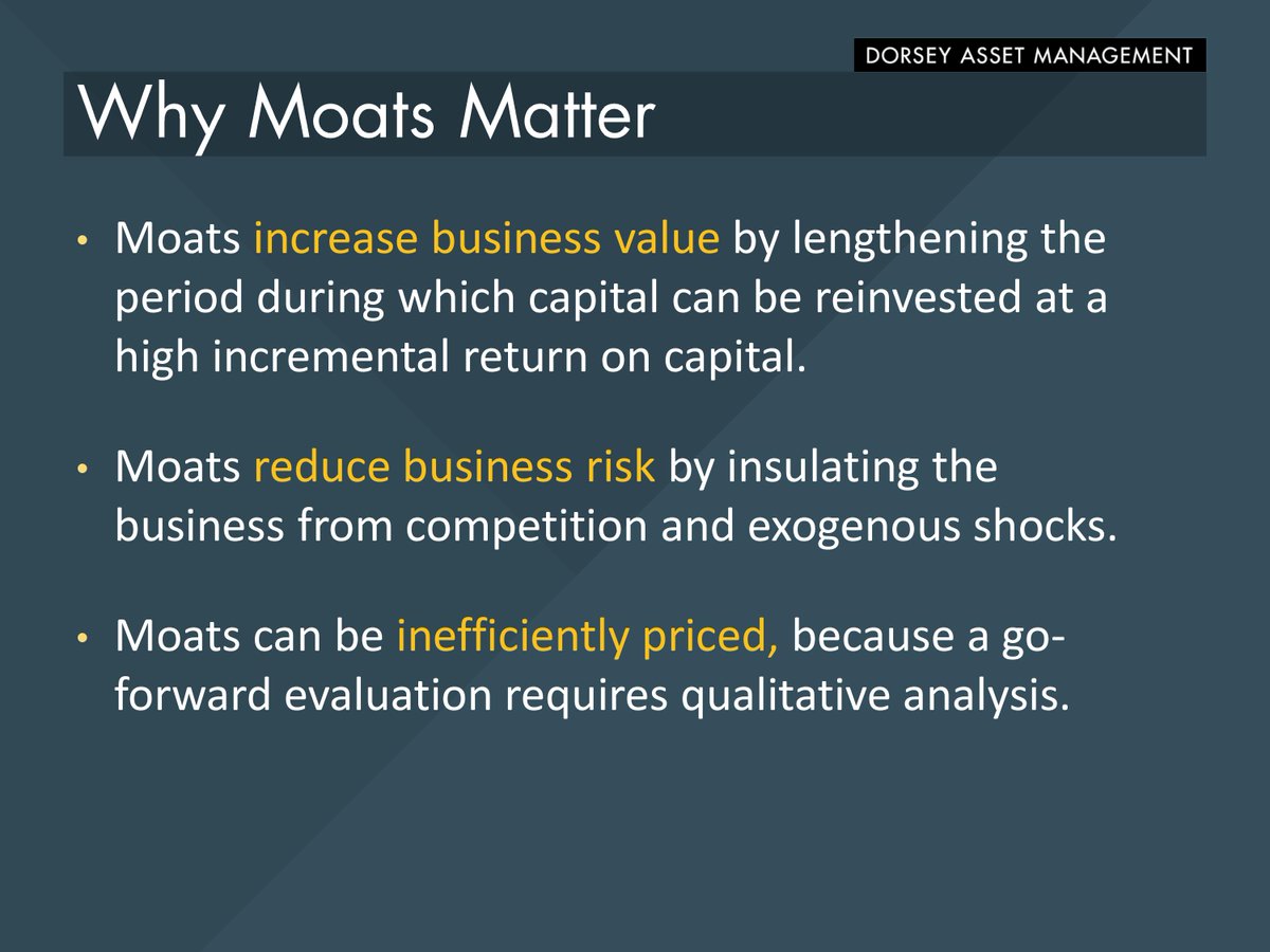 Why Moats Matter