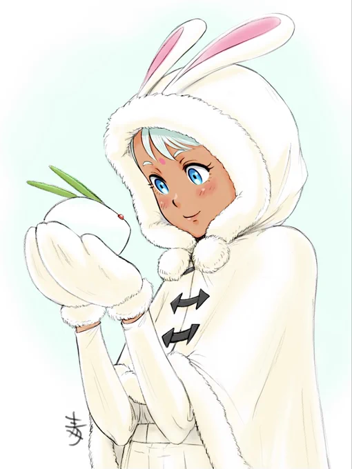 雪うさぎ
#gレコ #ラライヤ・マンディ #ラライヤ・アクパール 