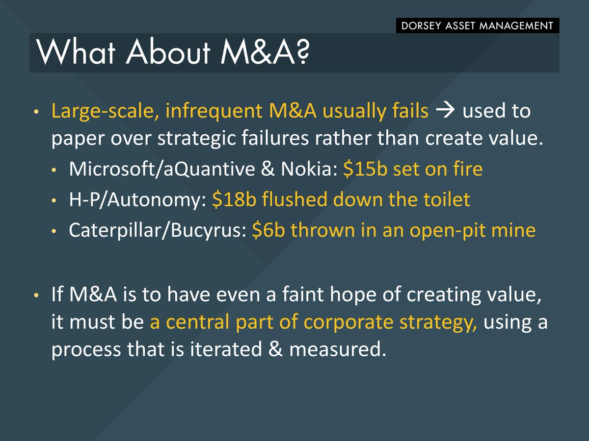 What about M&A?