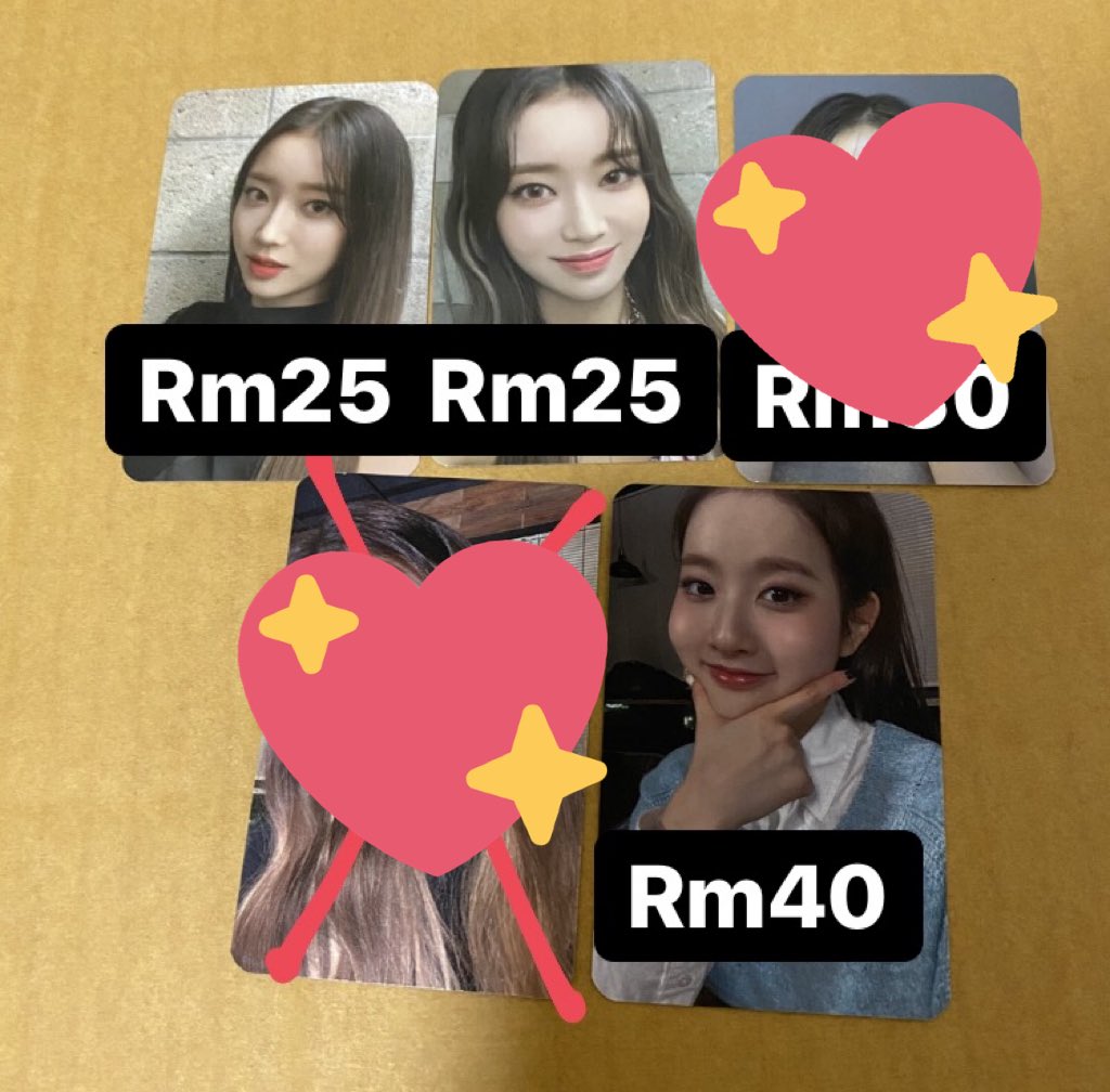 girlgroupsMY's tweet photo. [HELP RT/MY] WTS STAYC PHOTOCARDS
> prices in picture 
>2nd payment needed (supplier fee+ local postage, less than rm9 in total)
>second payment will be asked after photocard arrived
>dm if interested
> open to worldwide buyers but please expect for slow shipping https://t.co/ICfzhKYQaI