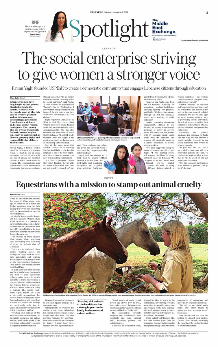 arabnews's tweet photo. #Spotlight: #Lebanese nonprofit #USPEaK offers English language lessons to help boost job opportunities for #women https://t.co/mQkE8mPU9X https://t.co/IOqsp21CuV
