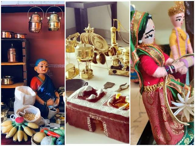 15)Sawantwadi toysSawantwadi, Maharashtra famous for wooden toys craft& Ganjifa playing cards. Made frm Pangara tree& mango tree wood, crafted by Chitari or Chitrakar community that migrated frm Karwada. The cut outs are then sanded and painted, & assembled to create the toy.
