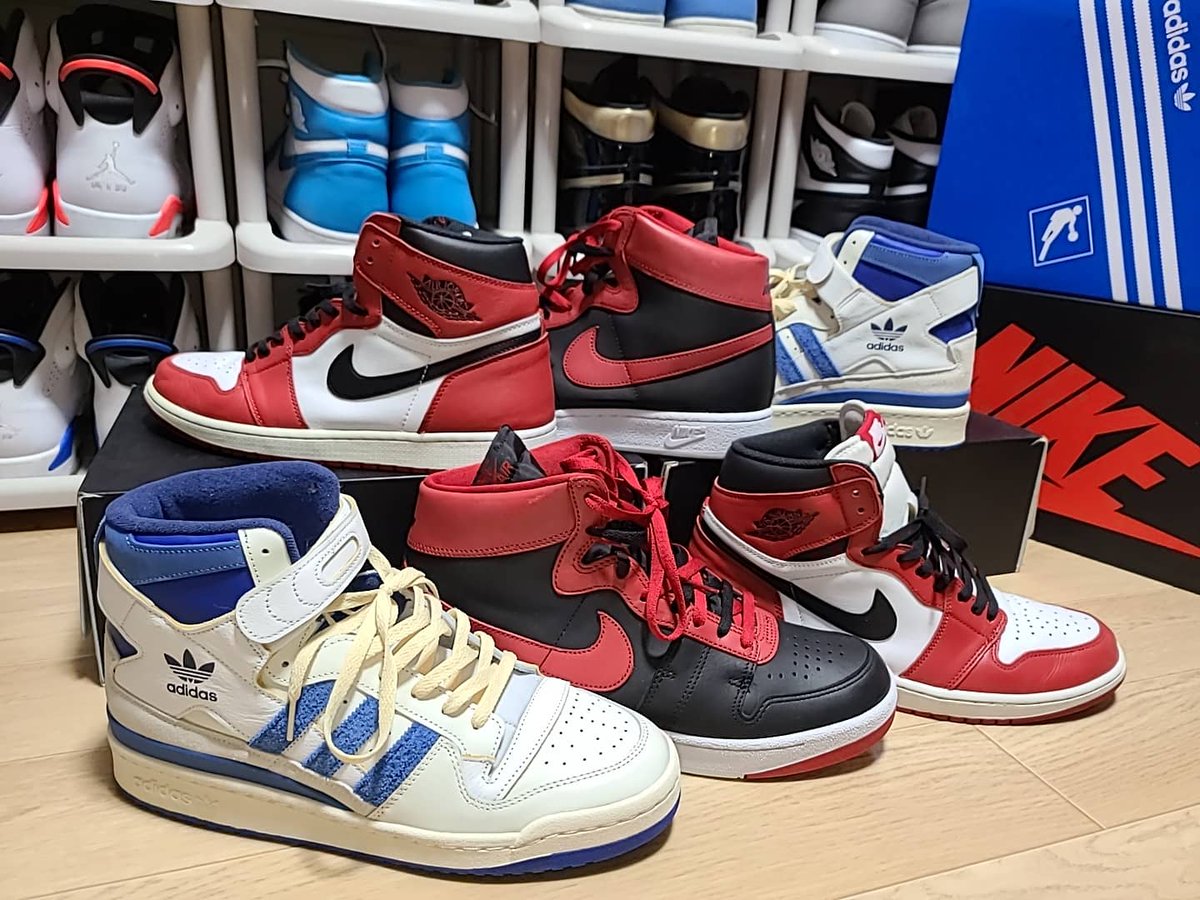 坂道 下 到着しました Adidas Forum 84 High Ogです Nike以外ほぼ買わないのに珍しくadidas かっこいいデザインと思っていたところ ジョーダンが履いていたと聞いたら欲しくなるわけです そのへんミーハーです 詳しくはインスタで Adidas Forum84