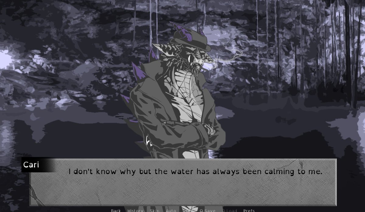 Kaiju_Noir's tweet photo. It's #screenshotsaturday
Take a moment of peace when you can
Find that calm space, and take a deep breath
What lays ahead can wait till you're ready
#kaijunoir #visualnovel #vndev https://t.co/LxvZLL7mrb