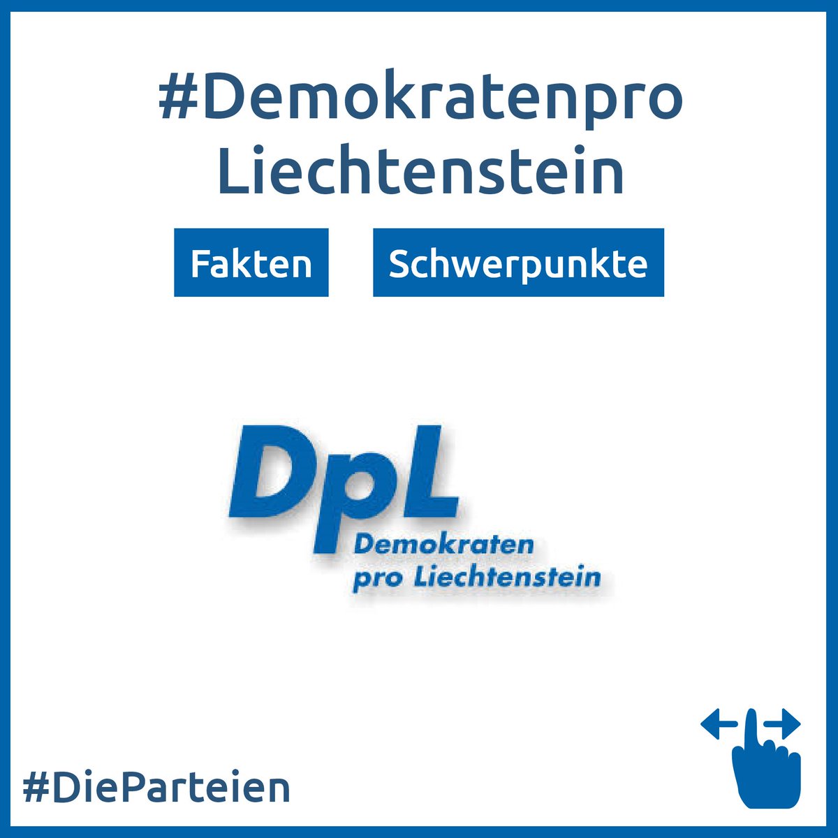 easyvote_li's tweet photo. Unsere zweite Partei in der Vorstellungsrunde: #DemokratenProLiechtenstein   🇱🇮

Ihre Ziele für die kommende Legislaturperiode: 👉#StarkeOpposition &amp; #Generationenverbinden https://t.co/Kj3d5cZouF