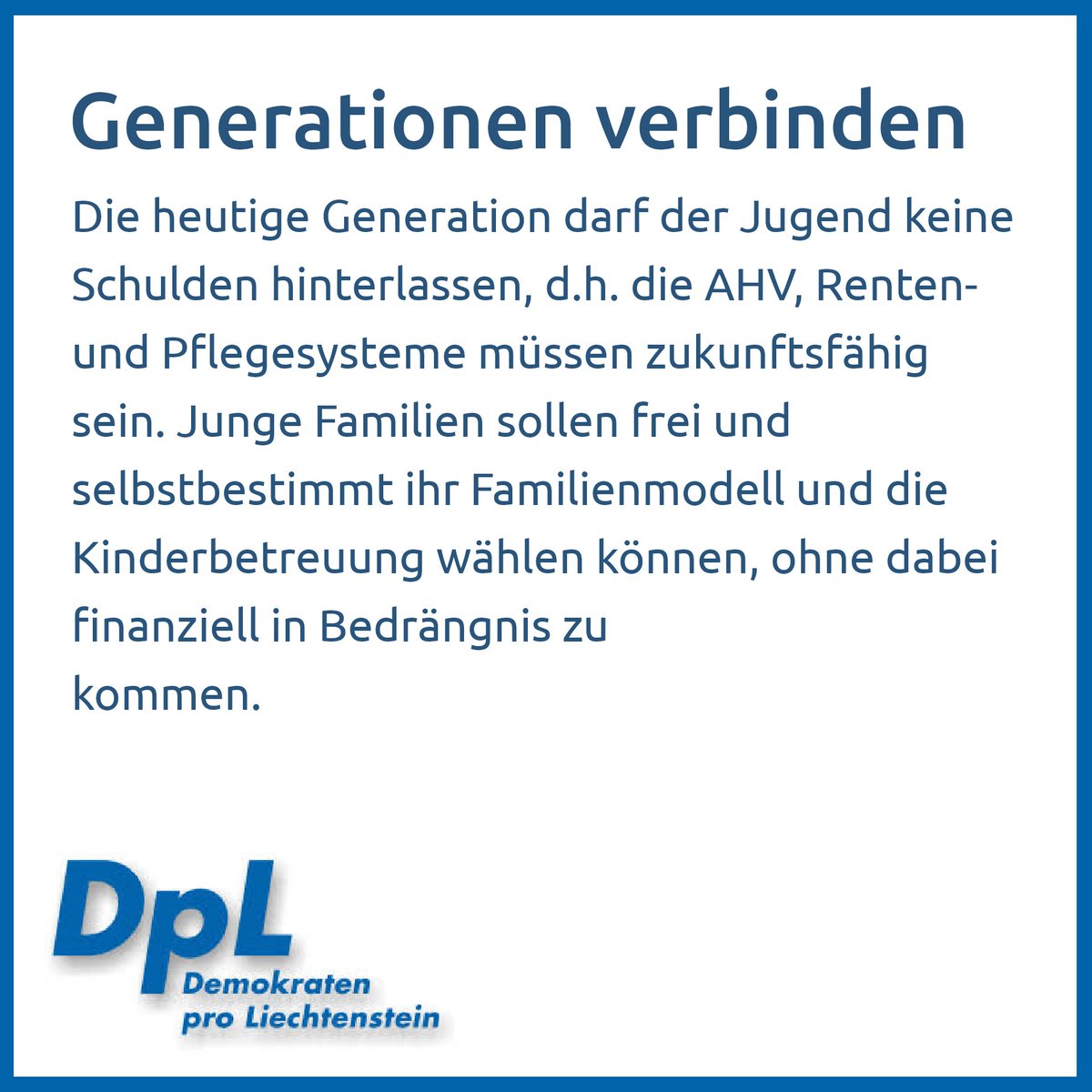 easyvote_li's tweet photo. Unsere zweite Partei in der Vorstellungsrunde: #DemokratenProLiechtenstein   🇱🇮

Ihre Ziele für die kommende Legislaturperiode: 👉#StarkeOpposition &amp; #Generationenverbinden https://t.co/Kj3d5cZouF