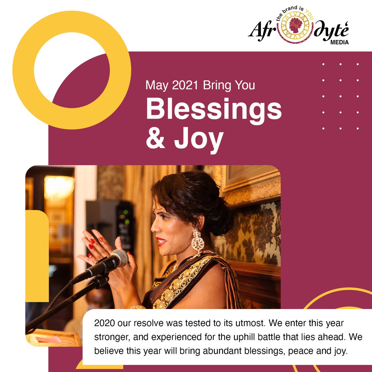 AfrodyteMedia's tweet photo. 2020 our resolve was tested to its utmost. We enter this year stronger, and experienced for the uphill battle that lies ahead. We believe this year will bring abundant blessings, peace and joy.

#DigitalMarketing #Media #DigitalMedia #TheBrandIsYou #January #NewYear https://t.co/q74B4mIHaC