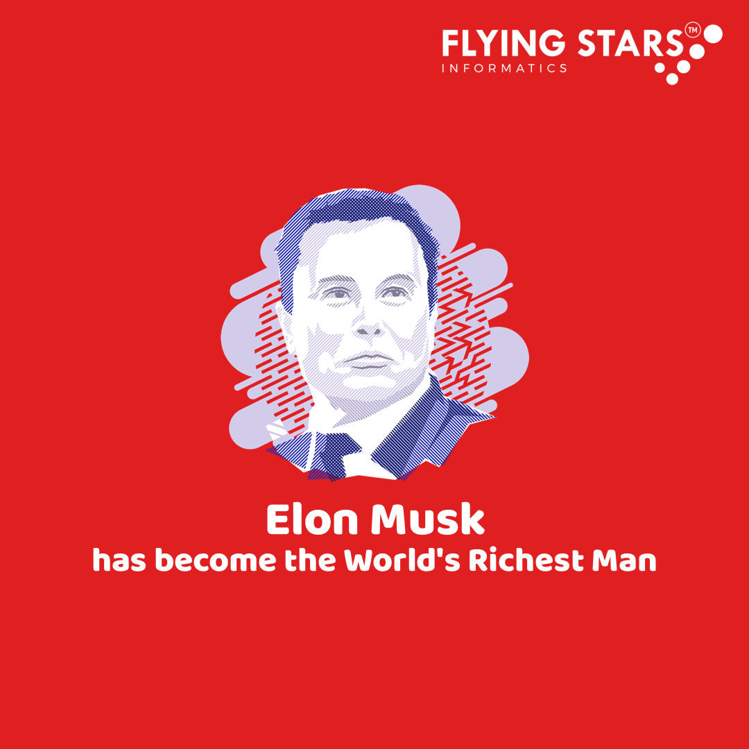 flyingstarsgrp's tweet photo. Elon Musk #tesla #spacex
has become the world's Richest man.

Our Website: https://t.co/pSznei59dk
Mail us: info@flyingstars.co
Call Us: +91 9949454848

#ElonMusk  #Tesla  #SpaceX  #RichestManInTheWorld  #richestman  #richestElon  #ElonMusk  #teslamotors https://t.co/FWb9sW7w0s