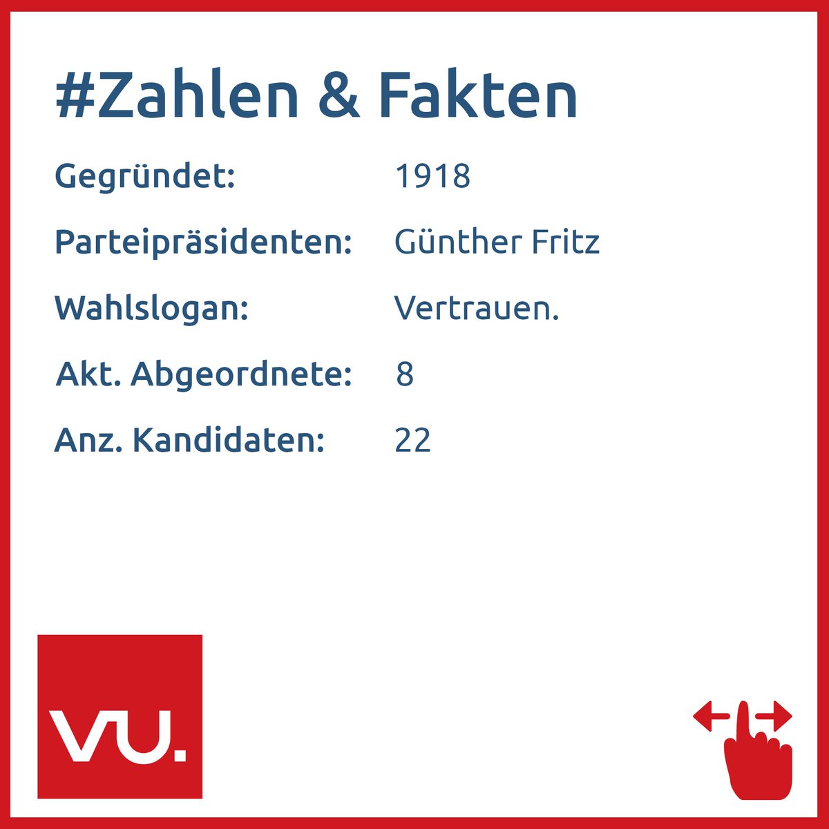 easyvote_li's tweet photo. Last but not least - die letzte Partei in der Vorstellungsrunde: @VU_Online ! 🇱🇮

Ihre Ziele für die kommende Legislaturperiode: 👉#Energiestrategie2030 &amp; #FörderungFamilienmodelle https://t.co/AVXxWYKHlE