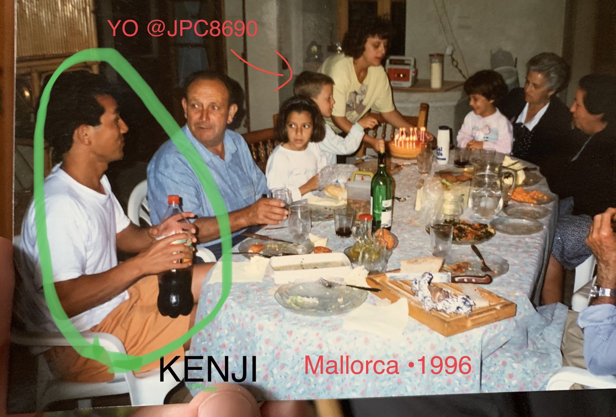 Hola #Twitter. Haz tu #magia para encontrar a #Kenji. Cuando yo era pequeño estuvo viendo en mi casa de #Mallorca. Me encantaría encontrarlo. #Japon #Japan #Japones  RT🙏🏻