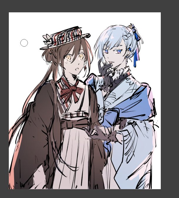 Yam 百合贴贴香香 大正的衣服真的太 好好看了 亲爆莉莉老师
